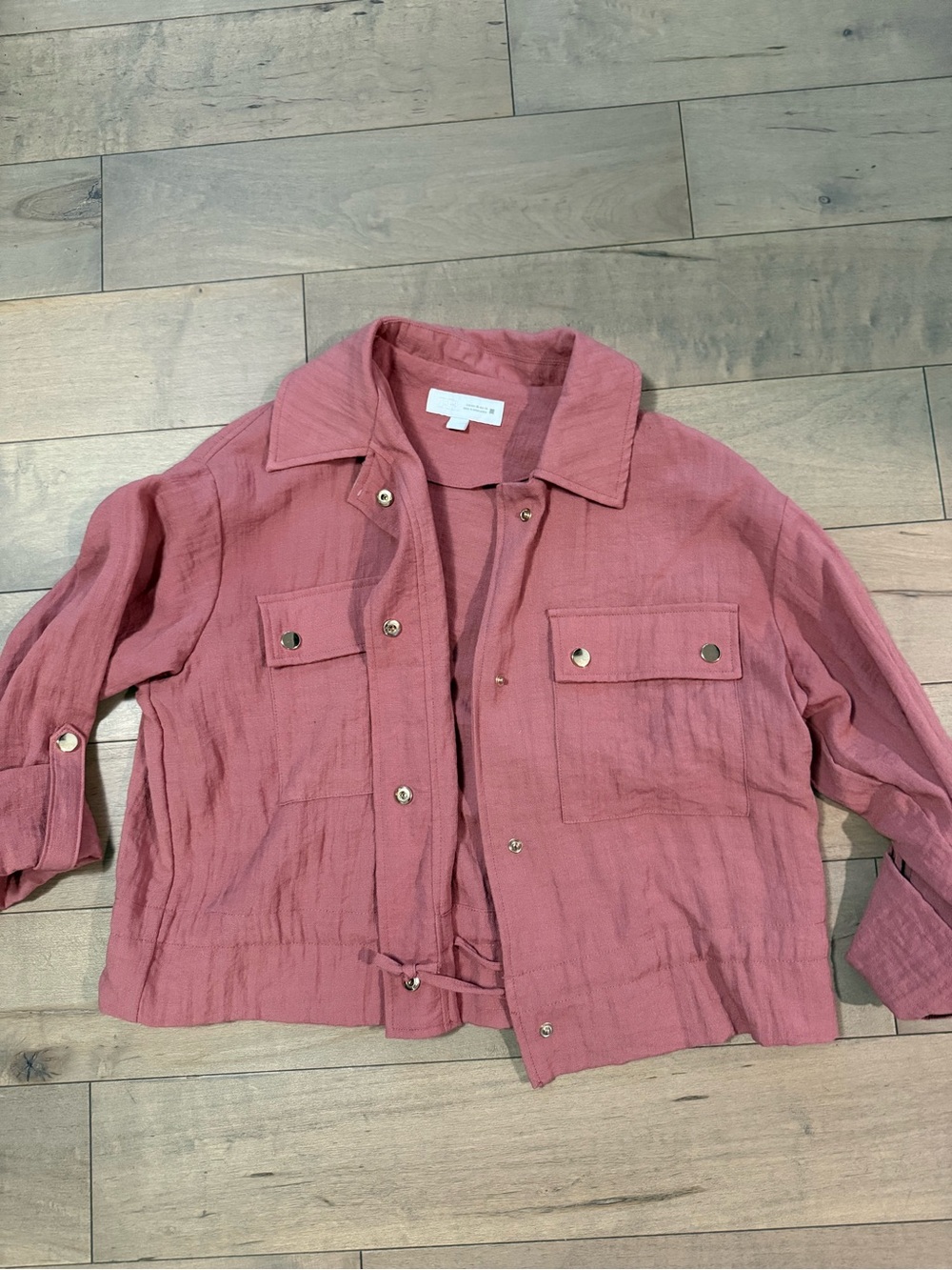 Zara Dusty Rose Utility Jacket